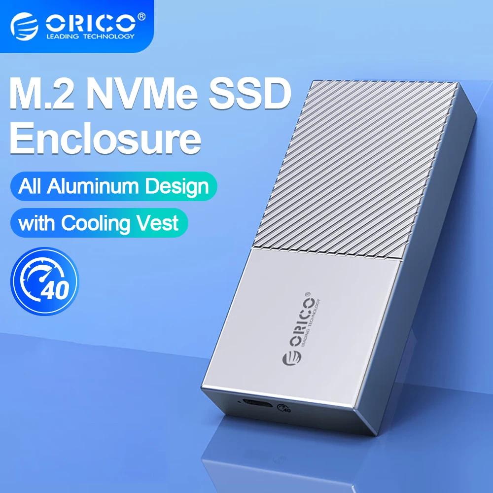 ORICO ޴  SSD Nmve M2 Ŭ, ˷̴ ̽, Ʈ 3 4 USB3.2 Ÿ C ȣȯ, 40Gbps, PCIe3.0 x 4